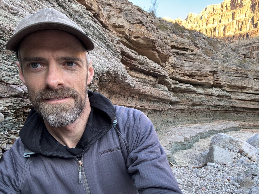 Scott McCoy in the field in the Grand Canyon